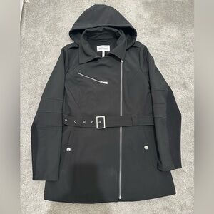 BCBGeneration Hooded Black Jacket Size Large